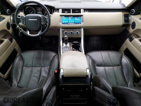 2017 Land Rover Range Rover Sport HSE with VIN SALWR2FK6HA129458, listed as a Copart auction lot 46280735 with 135,469 mi miles and Salvage Title. Bid and sale history available at carsss.com. Image 8.