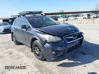 2015 Subaru XV Crosstrek Limited with VIN JF2GPAMCXF8269459, listed as a IAAI auction lot 41348603 with 123,014 mi miles. Bid and sale history available at carsss.com. Image 1.