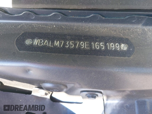 2009 BMW Z4 sDrive35i with VIN WBALM73579E165199, listed as a IAAI auction lot 41696215 with Not provided miles and . Bid and sale history available at DreamBid. Image 9.
