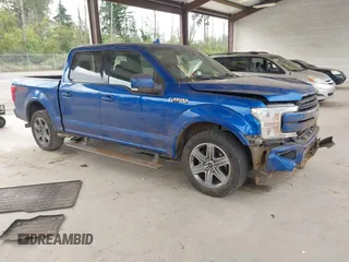 2018 Ford F-150 XL with VIN 1FTEW1EG5JFC68007, listed as a IAAI auction lot 42640571 with 148,394 mi miles and . Bid and sale history available at DreamBid. Image 1.