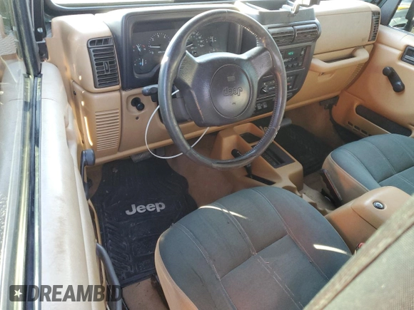 1997 Jeep Wrangler Sahara with VIN 1J4FY49S4VP507006, listed as a Copart auction lot 82319014 with 134,582 mi miles and Salvage Title. Bid and sale history available at carsss.com. Image 8.