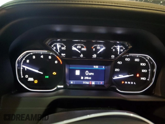 2022 GMC Sierra 1500 AT4 with VIN 3GTP9EEL4NG146800, listed as a Copart auction lot 55836695 with 71,766 mi miles and Salvage title. Bid and sale history available at DreamBid. Image 9.