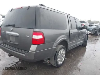 2013 Ford Expedition Max Limited with VIN 1FMJK1K5XDEF63820, listed as a IAAI auction lot 41868664 with 158,761 mi miles and . Bid and sale history available at DreamBid. Image 4.