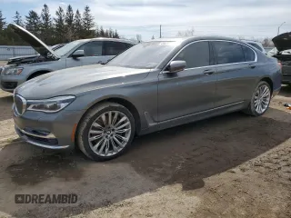 2016 BMW 7 Series 750i xDrive with VIN WBA7F2C56GG415175, listed as a Copart auction lot 49681075 with 0 mi miles and Clean Title. Bid and sale history available at carsss.com. Image 1.