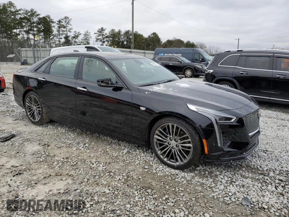 2019 Cadillac CT6 Sport AWD with VIN 1G6KN5R62KU146073, listed as a Copart auction lot 41490215 with 28,350 mi miles and Salvage title. Bid and sale history available at DreamBid. Image 4.