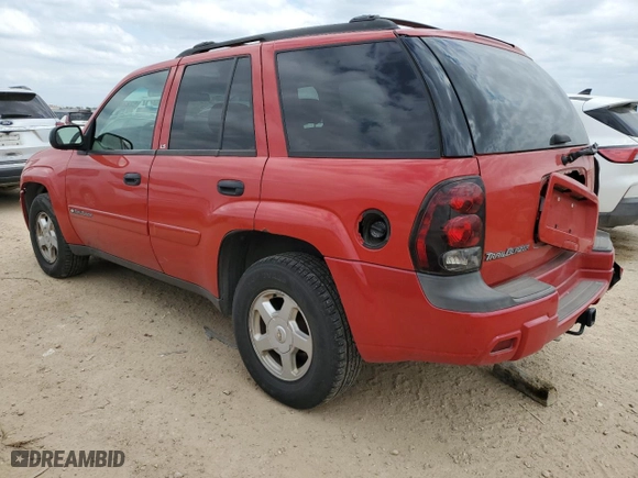 2002 Chevrolet TrailBlazer LTZ with VIN 1GNDT13S922268250, listed as a Copart auction lot 52828195 with 137,869 mi miles and Salvage Title. Bid and sale history available at carsss.com. Image 2.