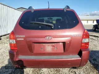 2007 Hyundai Tucson GLS with VIN KM8JM12B57U496876, listed as a Copart auction lot 80195724 with 203,057 mi miles and Clean Title. Bid and sale history available at carsss.com. Image 6.