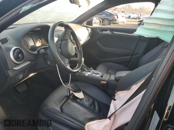 2017 Audi A3 Sedan Premium with VIN WAUB8GFF2H1034983, listed as a Copart auction lot 77536133 with 101,060 mi miles. Bid and sale history available at carsss.com. Image 7.