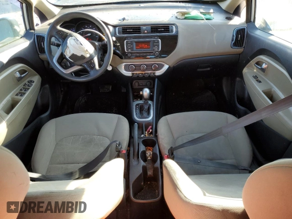2017 Kia Rio LX with VIN KNADM4A34H6117995, listed as a Copart auction lot 41587425 with 131,941 mi miles and Salvage Title. Bid and sale history available at carsss.com. Image 8.