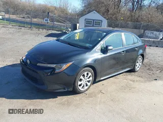 2020 Toyota Corolla LE with VIN JTDEPRAEXLJ082818, listed as a IAAI auction lot 41908598 with 88,781 mi miles. Bid and sale history available at carsss.com. Image 2.