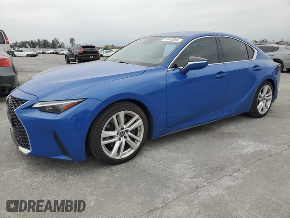 2022 Lexus IS with VIN JTHAA1D26N5122731, listed as a Copart auction lot 50445945 with 42,388 mi miles and Salvage Title. Bid and sale history available at carsss.com. Image 1.