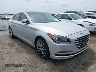 2017 Genesis G80 Ultimate z VIN KMHGN4JF6HU209477, wystawiony jako IAAI lot #42056310 z przebiegiem 134 288 mil mil oraz . Historia ofert i sprzedaży dostępna na DreamBid. Obrazek 1.