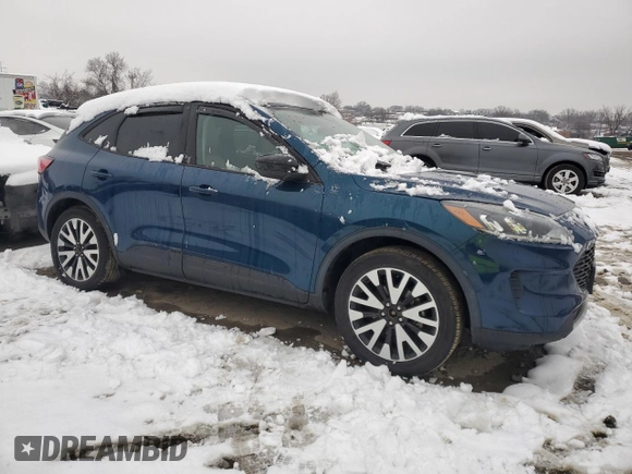 2020 Ford Escape SE Sport Hybrid with VIN 1FMCU9BZ7LUB77042, listed as a Copart auction lot 44685315 with 73,028 mi miles and Salvage Title. Bid and sale history available at DreamBid. Image 4.