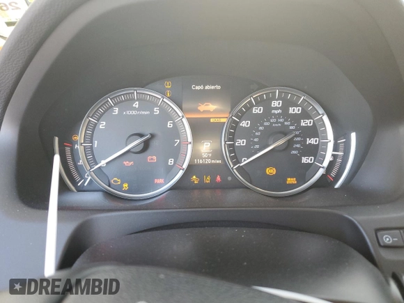 2018 Acura TLX with VIN 19UUB2F33JA012598, listed as a Copart auction lot 88656825 with 116,120 mi miles and Salvage Title. Bid and sale history available at carsss.com. Image 9.