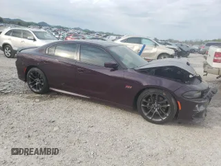 2020 Dodge Charger Scat Pack z VIN 2C3CDXGJ1LH185897, wystawiony jako Copart lot #52579455 z przebiegiem 44 177 mil mil oraz Szkoda całkowita • Salvage title. Historia ofert i sprzedaży dostępna na DreamBid. Obrazek 4.