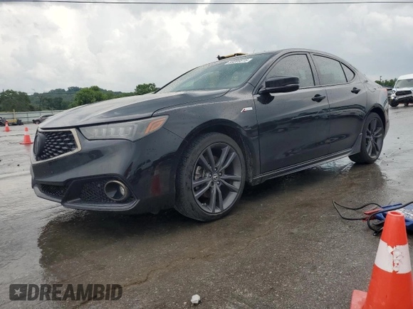 2019 Acura TLX w/A-Spec Pkg with VIN 19UUB3F68KA006619, listed as a Copart auction lot 59289515 with 120,539 mi miles and Salvage title. Bid and sale history available at DreamBid. Image 1.