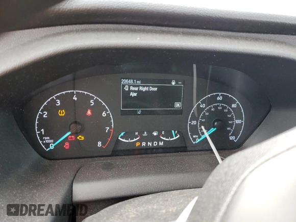 2023 Ford Transit Cargo with VIN 1FTBR3X8XPKA82717, listed as a Copart auction lot 88084785 with 20,648 mi miles and Clean title. Bid and sale history available at DreamBid. Image 9.