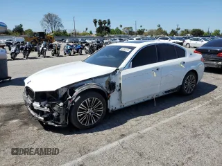 2019 BMW 5 Series 530e with VIN WBAJA9C52KB399690, listed as a Copart auction lot 56383475 with 104,699 mi miles and Salvage title. Bid and sale history available at DreamBid. Image 1.