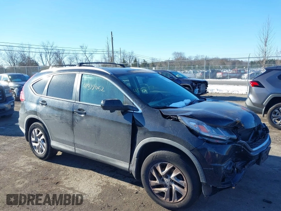 2015 Honda CR-V EX-L with VIN 2HKRM4H74FH682655, listed as a IAAI auction lot 41312452 with 161,587 mi miles. Bid and sale history available at carsss.com. Image 1.