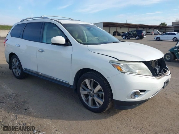 2014 Nissan Pathfinder SV with VIN 5N1AR2MM4EC689979, listed as a IAAI auction lot 41580796 with 145,418 mi miles. Bid and sale history available at carsss.com. Image 1.