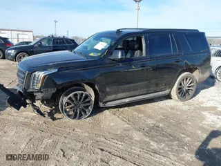 2018 Cadillac Escalade Luxury with VIN 1GYS4BKJ1JR296393, listed as a IAAI auction lot 41740934 with 83,432 mi miles. Bid and sale history available at carsss.com. Image 2.