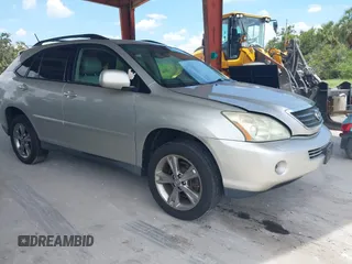 2006 Lexus RX 400h with VIN JTJHW31U160005881, listed as a IAAI auction lot 42708507 with 148,568 mi miles and . Bid and sale history available at DreamBid. Image 1.