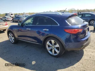2013 Infiniti FX with VIN JN8BS1MW4DM100158, listed as a Copart auction lot 52123965 with 52,910 mi miles and Salvage Title. Bid and sale history available at DreamBid. Image 2.