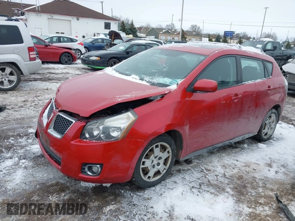2009 Pontiac Vibe with VIN 5Y2SM67059Z411893, listed as a IAAI auction lot 41446097 with 94,159 mi miles. Bid and sale history available at carsss.com. Image 6.