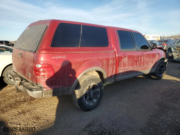 2001 Ford F-150 SuperCrew XLT with VIN 1FTRW08W31KA21705, listed as a Copart auction lot 42541305 with 0 mi miles and Salvage Title. Bid and sale history available at carsss.com. Image 3.