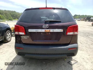 2012 Kia Sorento LX with VIN 5XYKT3A64CG194955, listed as a Copart auction lot 59443524 with 185,185 mi miles and Salvage Title. Bid and sale history available at DreamBid. Image 6.
