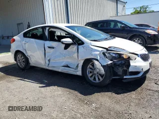 2016 Kia Forte LX with VIN KNAFX4A61G5584144, listed as a Copart auction lot 49618955 with 108,043 mi miles and Salvage Title. Bid and sale history available at carsss.com. Image 4.