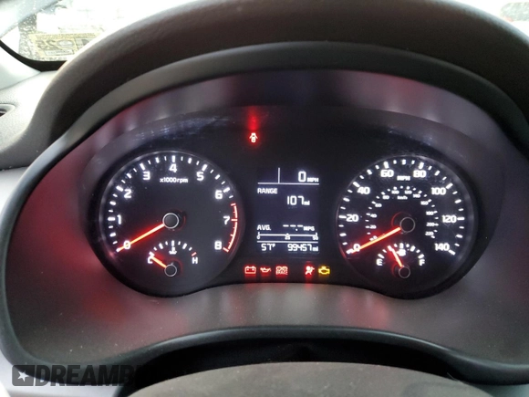 2018 Kia Rio LX with VIN 3KPA24AB7JE081707, listed as a Copart auction lot 50106085 with 99,457 mi miles and Salvage Title. Bid and sale history available at carsss.com. Image 9.