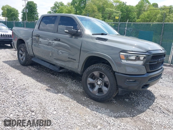 2020 Ram 1500 Big Horn with VIN 1C6SRFFT4LN381627, listed as a IAAI auction lot 42264437 with 43,833 mi miles and . Bid and sale history available at DreamBid. Image 1.