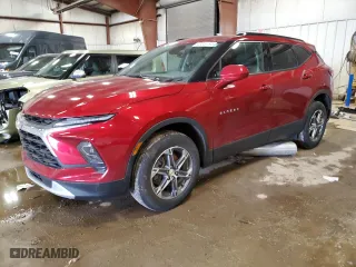2023 Chevrolet Blazer LT with VIN 3GNKBCR46PS207755, listed as a Copart auction lot 48355195 with 22,557 mi miles and Clean Title. Bid and sale history available at carsss.com. Image 1.