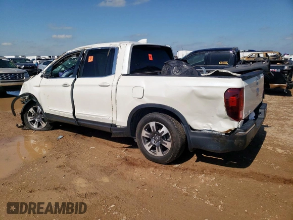 2017 Honda Ridgeline RTL with VIN 5FPYK2F52HB008083, listed as a Copart auction lot 58738935 with Not provided miles and Salvage title. Bid and sale history available at DreamBid. Image 2.