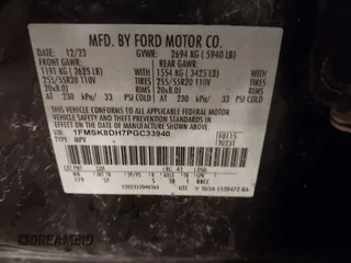 2023 Ford Explorer XLT с VIN 1FMSK8DH7PGC33940, выставлен на аукционе IAAI как лот 42494392 с пробегом 36 231 миль миль и . История ставок и продаж доступна на DreamBid. Изображение 9.