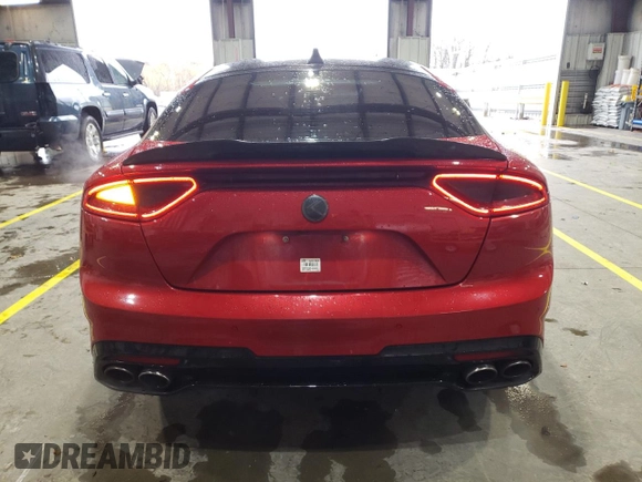 2018 Kia Stinger GT2 with VIN KNAE55LC7J6011762, listed as a Copart auction lot 51837305 with 63,897 mi miles and Salvage Title. Bid and sale history available at carsss.com. Image 6.