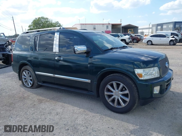2008 Infiniti QX56 with VIN 5N3AA08D98N908053, listed as a IAAI auction lot 41915120 with 195,652 mi miles. Bid and sale history available at carsss.com. Image 13.