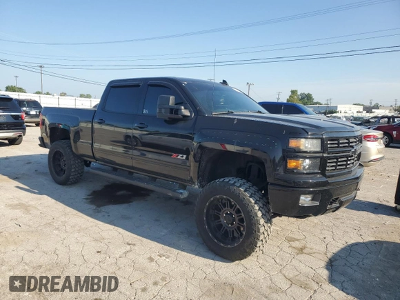 2015 Chevrolet Silverado 1500 LTZ with VIN 3GCUKSEC7FG455264, listed as a Copart auction lot 69052444 with 70,647 mi miles and Salvage Title. Bid and sale history available at carsss.com. Image 4.