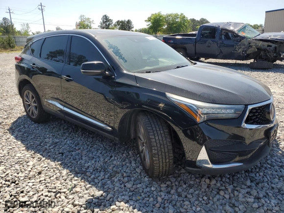 2019 Acura RDX w/Technology Pkg with VIN 5J8TC1H54KL011287, listed as a Copart auction lot 52158055 with 97,412 mi miles and Salvage Title. Bid and sale history available at carsss.com. Image 4.