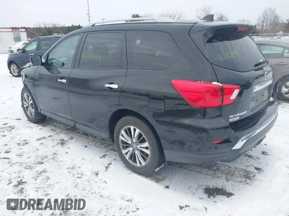2019 Nissan Pathfinder SV z VIN 5N1DR2MM8KC612511, wystawiony jako IAAI lot #41623349 z przebiegiem 96 059 mil mil oraz . Historia ofert i sprzedaży dostępna na DreamBid. Obrazek 3.