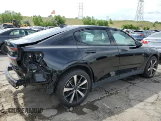 2022 Polestar 2 with VIN LPSED3KA4NL075526, listed as a Copart auction lot 55479044 with 9,220 mi miles and Salvage Title. Bid and sale history available at carsss.com. Image 3.