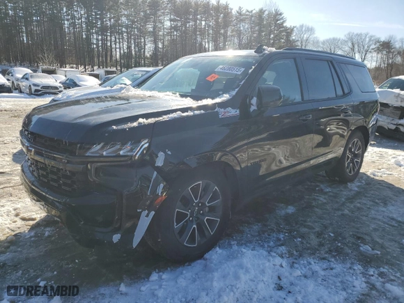 2021 Chevrolet Tahoe Z71 with VIN 1GNSKPKD8MR331042, listed as a Copart auction lot 46280515 with 38,215 mi miles and Salvage Title. Bid and sale history available at carsss.com. Image 1.