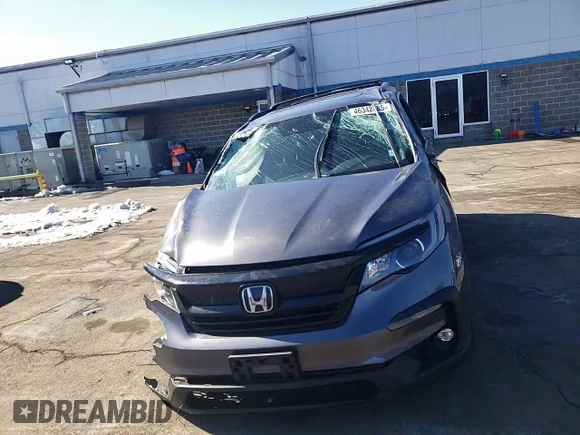 2022 Honda Pilot Special Edition with VIN 5FNYF6H27NB012066, listed as a Copart auction lot 46342685 with 43,511 mi miles and Non Repairable. Bid and sale history available at carsss.com. Image 10.