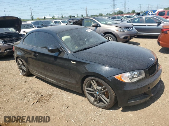 2010 BMW 1 Series 135i with VIN WBAUC7C54AVK96165, listed as a Copart auction lot 65398204 with Not Provided miles and Salvage Title. Bid and sale history available at carsss.com. Image 4.