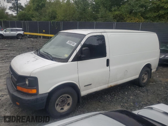 2003 Chevrolet Express Cargo with VIN 1GCGG25U831126705, listed as a Copart auction lot 73466744 with 265,323 mi miles and Salvage Title. Bid and sale history available at DreamBid. Image 1.