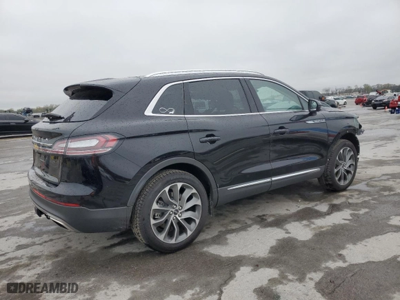 2021 Lincoln Nautilus Reserve with VIN 2LMPJ8KP9MBL08731, listed as a Copart auction lot 51189885 with 28,857 mi miles and Salvage Title. Bid and sale history available at carsss.com. Image 3.