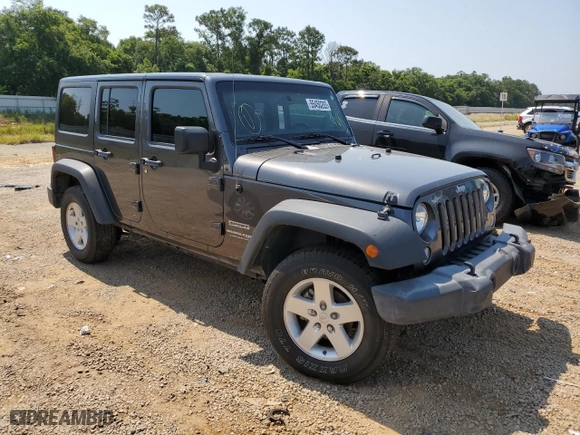 2018 Jeep Wrangler JK Unlimited Sport S with VIN 1C4BJWDG9JL886898, listed as a Copart auction lot 55450283 with 96,727 mi miles. Bid and sale history available at carsss.com. Image 4.