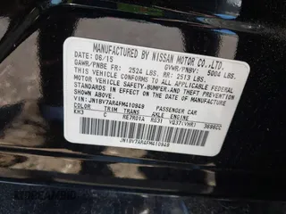 2015 Infiniti Q50 Premium z VIN JN1BV7AR4FM410949, wystawiony jako IAAI lot #42243917 z przebiegiem 56 552 mil mil oraz . Historia ofert i sprzedaży dostępna na DreamBid. Obrazek 9.