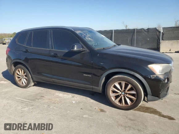 2016 BMW X3 sDrive28i with VIN 5UXWZ7C50G0M83790, listed as a Copart auction lot 49146635 with 201,172 mi miles and Clean Title. Bid and sale history available at DreamBid. Image 4.